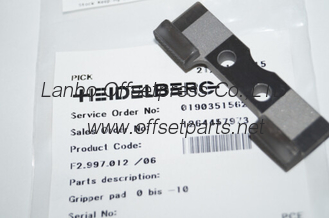 high quality original gripper pad,F2.997.012, original parts for sale
