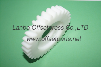 good quality cheap white rubber gear for offset printing machine