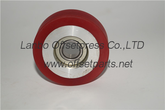 good quality cheap price pressure wheel ,  64.65x34.56x19.62mm , red roller made in china