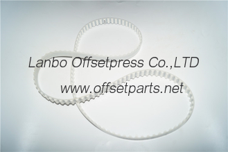 good quality white color toothed belt 00.580.3343 for offset printing machine