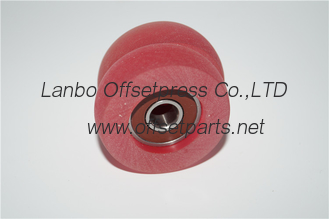 good quality red rubber wheel 45x9x14mm for roland pinter machine