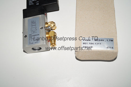 good quality solenoid valve unit.42 way vave 61.184.1311 made in taiwan