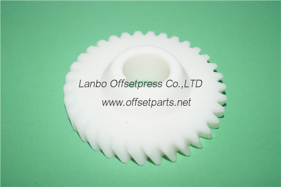 good quality cheap white rubber gear for offset printing machine