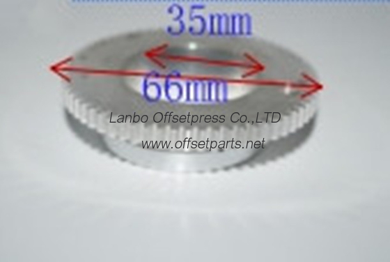 high quality gear 64 tooth OD 66 x ID 36 x H 5.5 ,OD 45 , 5 holes