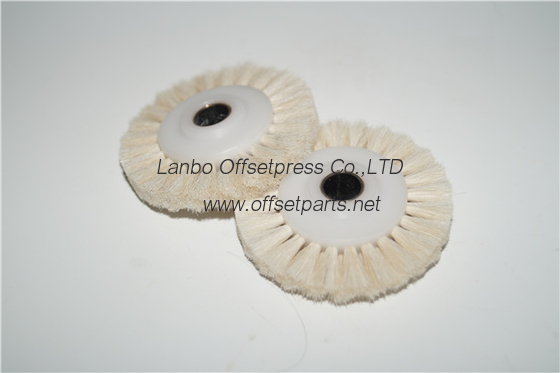 good quality white brush  wheel 58x10x16 mm for offset printing machine