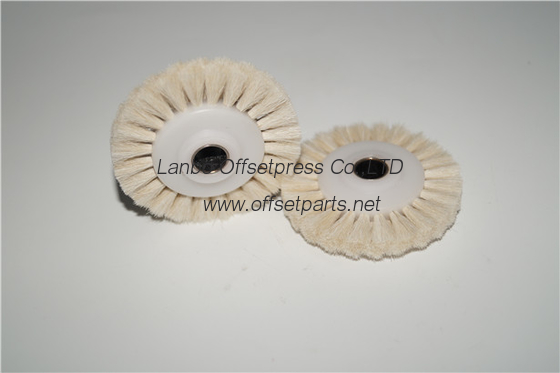 good quality white bristle wheel 58x10x16 mm for offset printing machine