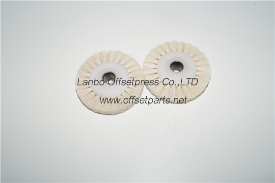 good quality white bristle wheel 58x10x16 mm for offset printing machine