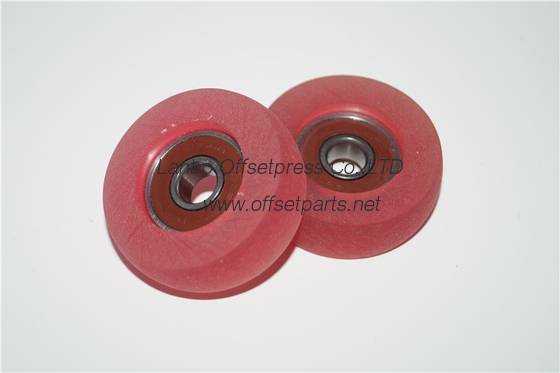 good quality red rubber wheel 45x9x14mm for roland pinter machine