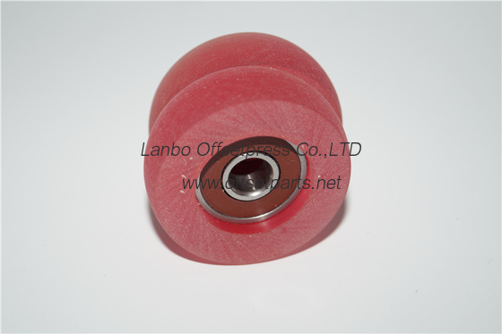 good quality red rubber wheel 45x9x14mm for roland pinter machine