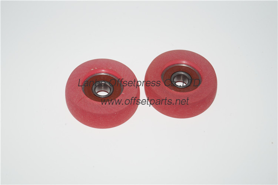 good quality red rubber wheel 45x9x14mm for roland pinter machine