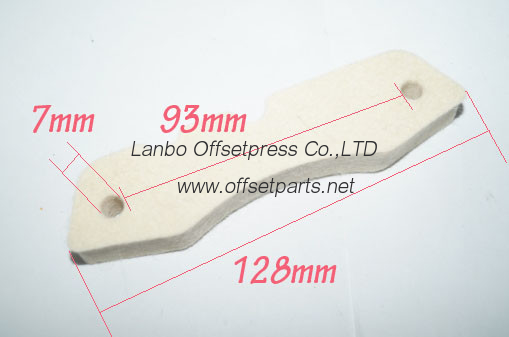 cleaninng felt for rings in contact with plate cylinder and blanket cylinder for KBA and Mitsubishi