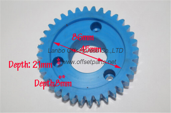 Akiyama water roller plastic blue wheel for Akiyama offset printing machine