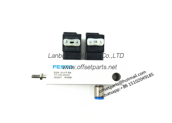 front lay valve for cd102 machine F7.335.001 SM102 CD102 cylinder valve Unit DSM-10-4-P-SA F7.335.001/01